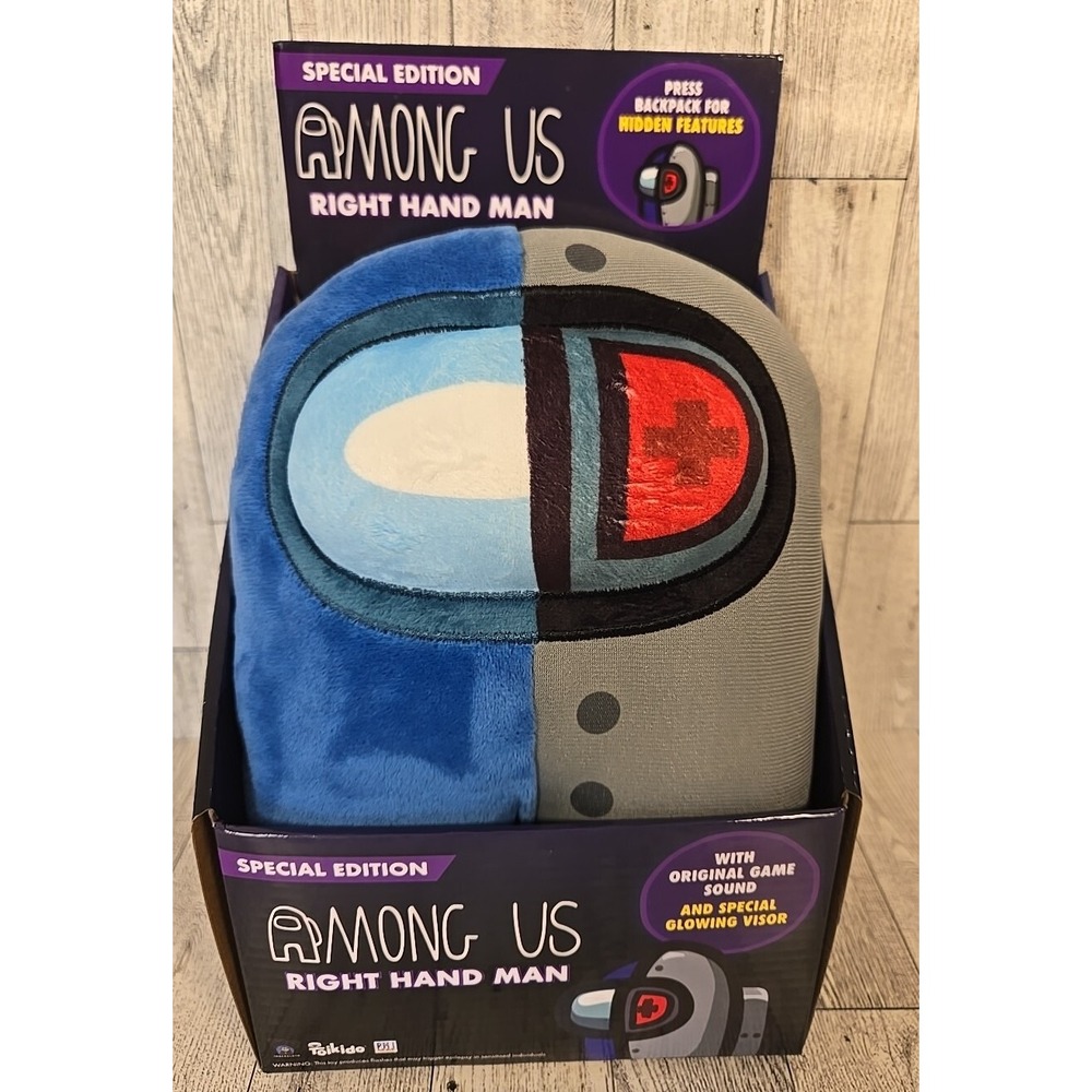 Toikido Among Us Plush Right Hand Man Special Edition Glowing Visor Game Sounds